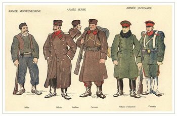 Uniforms Balkan Allies